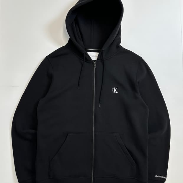 ck 캘빈 후드집업 블랙기모)