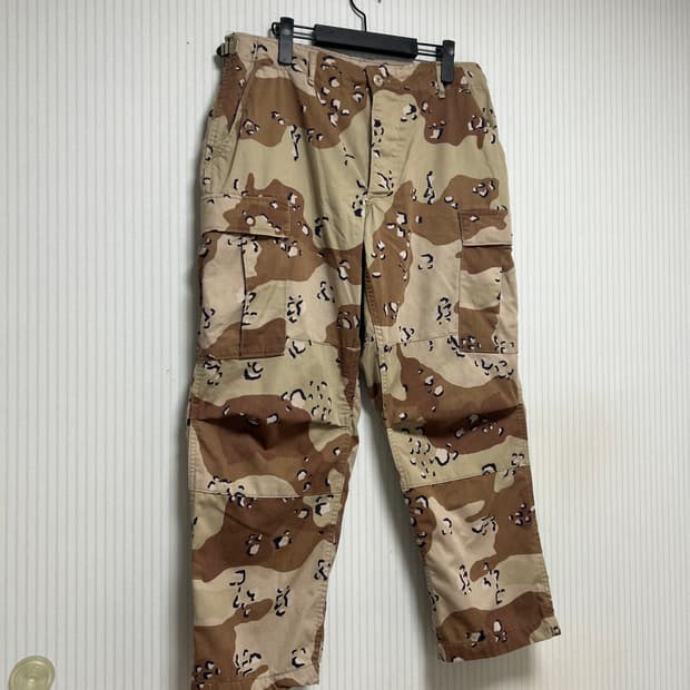 미군 초코칩 카모 빈티지 bdu팬츠