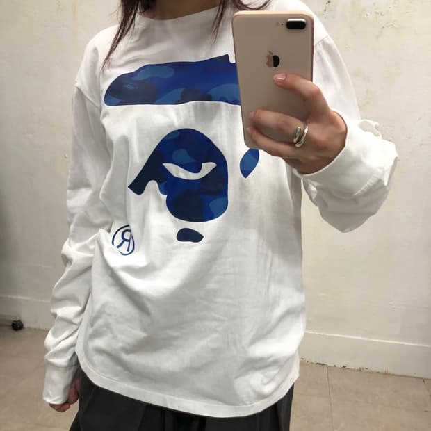 베이프 롱슬리브 티셔츠