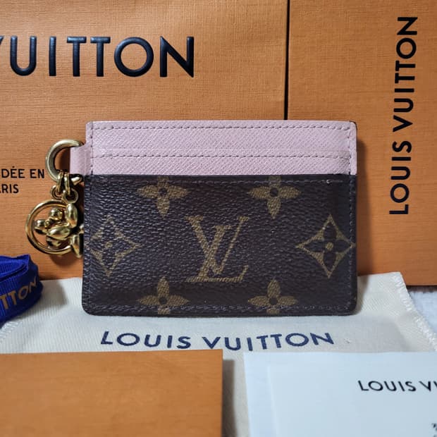 [영수증/풀구성] 루이비통 모노그램 LV 참 카드홀더 카드지갑