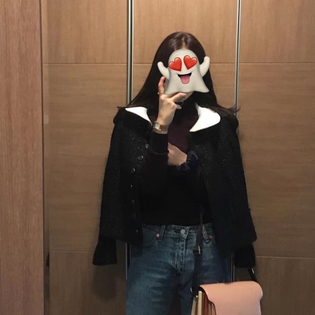 아뜰리에 드 쎄모먼 트위드자켓