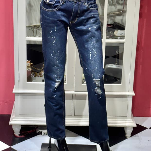 dolce & gabbana jeans 돌체앤가바나 페인팅 디테일 진