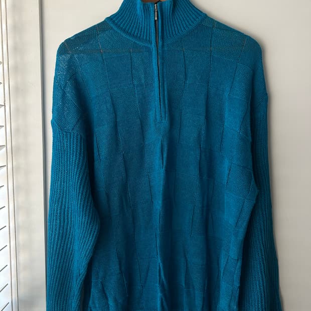 999휴머니티 린넨 니트 집업