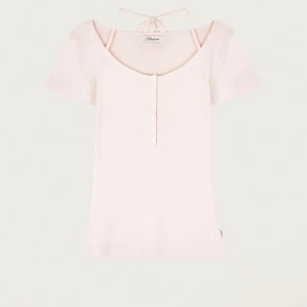 새상품 ) 클리시어 벨라 티셔츠 핑크 bella t shirts klee