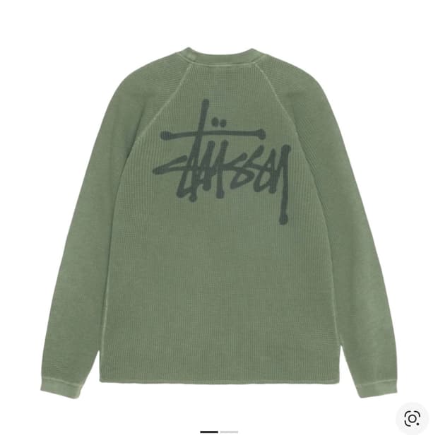 스투시 래글런 써멀 롱슬리브 크루 파인