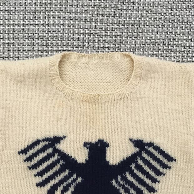 80s original cowichan eagle knitted vest