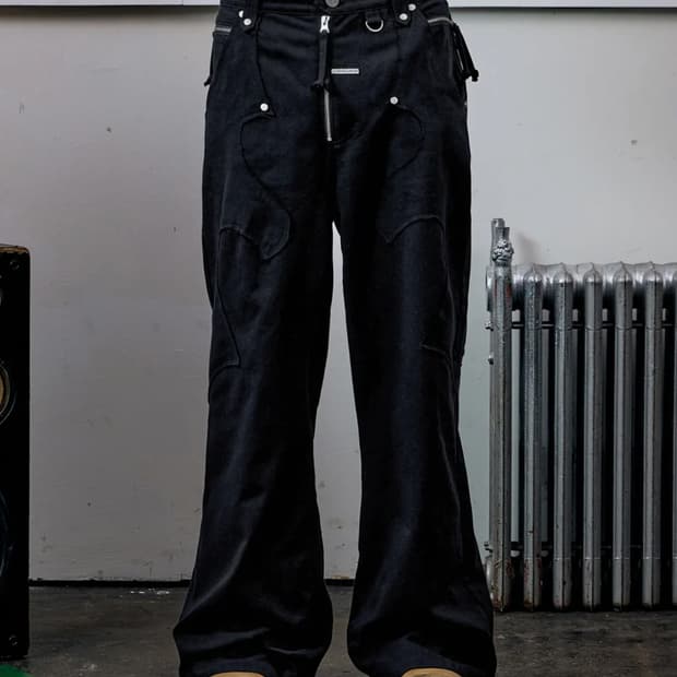 더바이닐하우스 웨스턴 부츠컷 팬츠 블랙 (M)