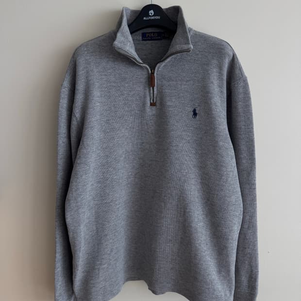폴로 랄프로렌 하프집업 그레이 니트 M
