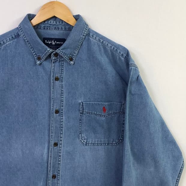 Xxl 폴로 데님 셔츠