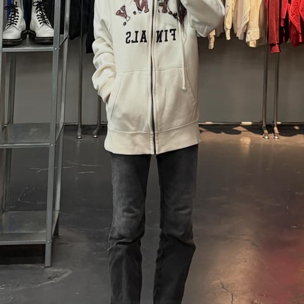 아베크롬비 y2k 센터로고 후드집업 A3684