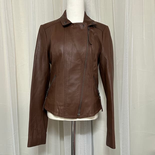 빈티지 스터드 리얼레더 양가죽 라이더자켓