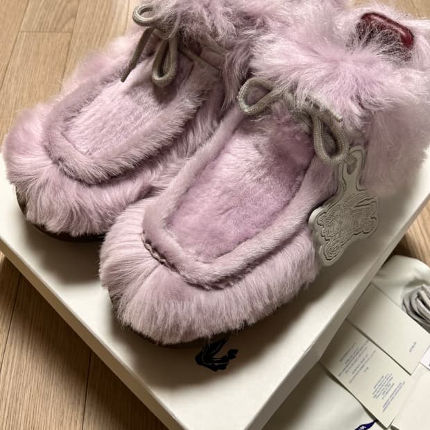 버버리 시어링 크리퍼 핑크45 