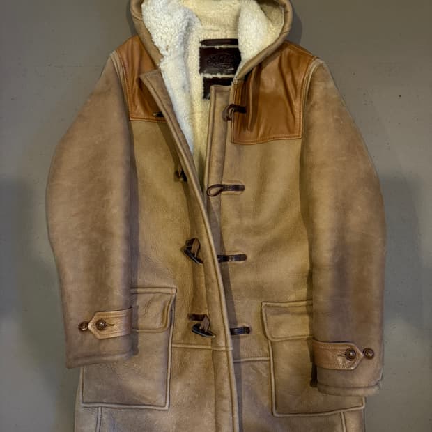 NOAH x SCHOTT shearing duffle coat 