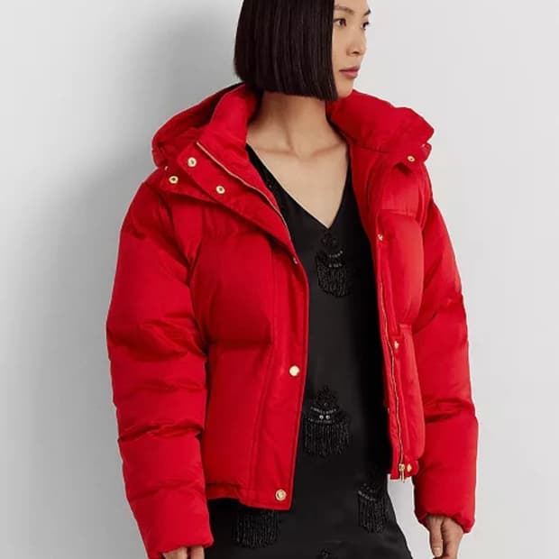 (새상품) 로렌 랄프 로렌 새틴 패딩