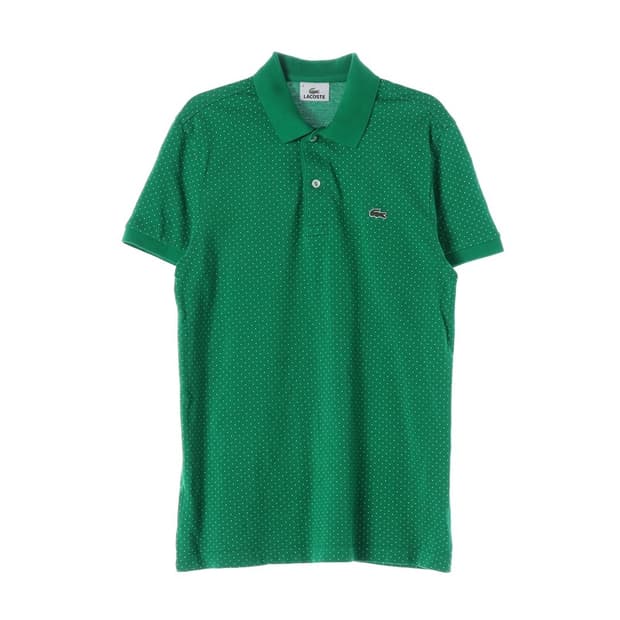 LACOSTE 도트 패턴 반팔 피케 카라티 3