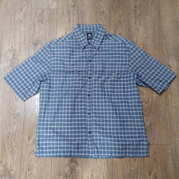 나이키 00s Acg 반팔 체크셔츠