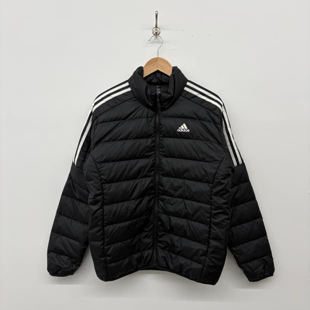 아디다스 삼선 패딩 블랙 여/XL