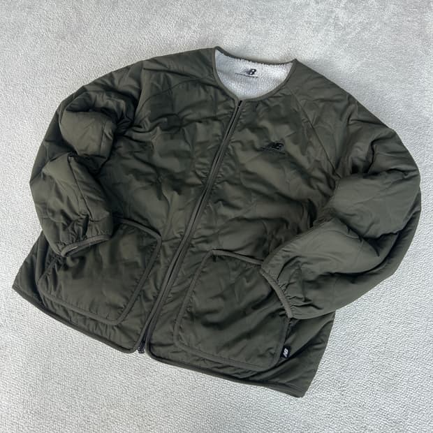 뉴발란스 유니 리버시블 보아 플리스 퀼팅 자켓 XL