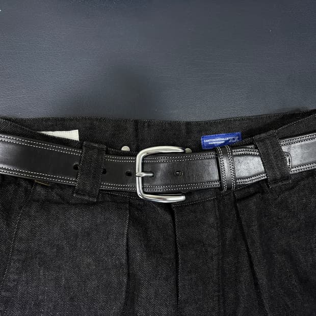 노아 NOAH 가죽 레더 벨트 블랙 30