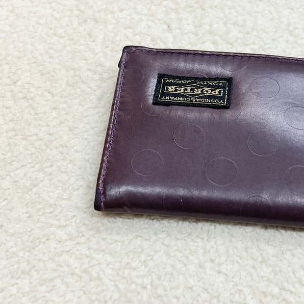 PORTER 포터 도트 지갑 퍼플