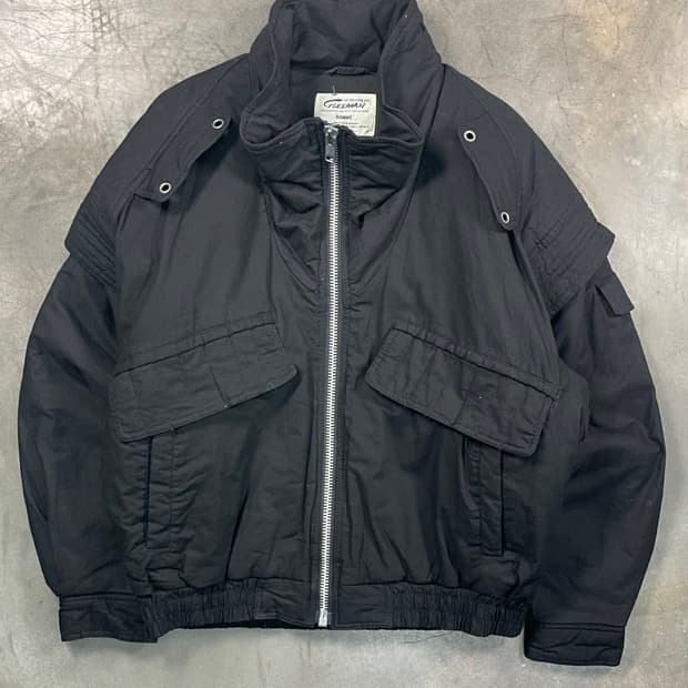 재팬 빈티지 멀티포켓 봄버 자켓