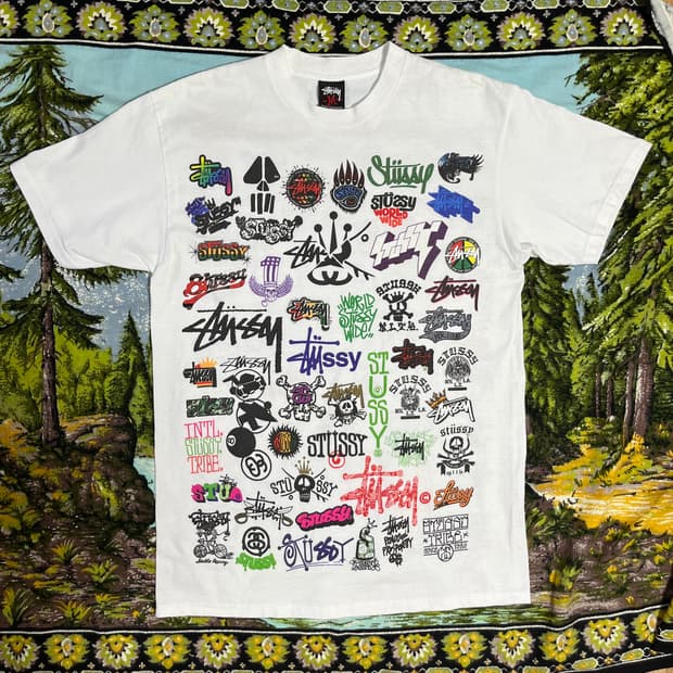 00s Stussy All Logo Tee M