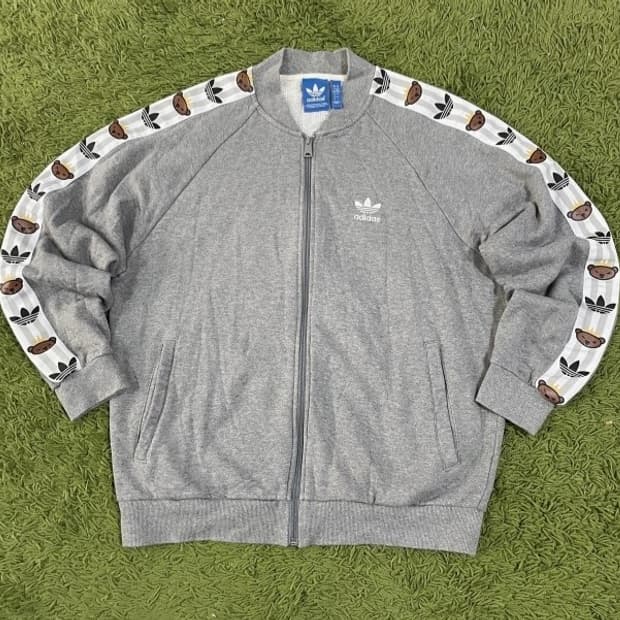 아디다스 테디베어 그레이 트랙탑 져지집업 110/XXL