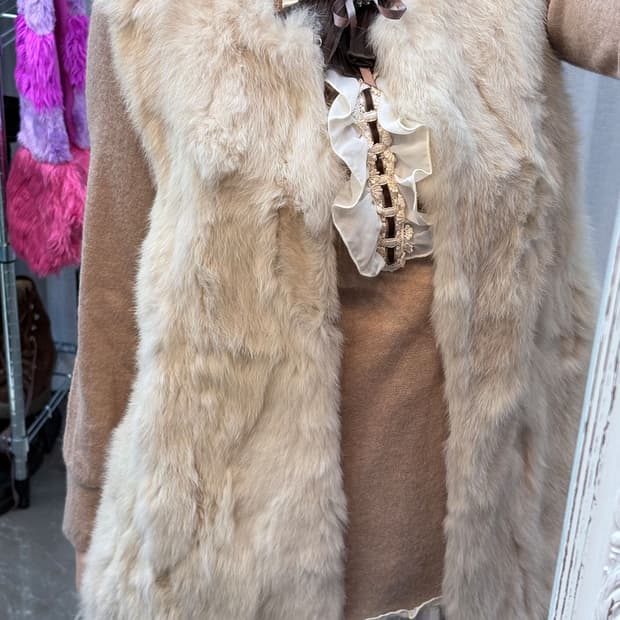 롱니트 퍼 베스트