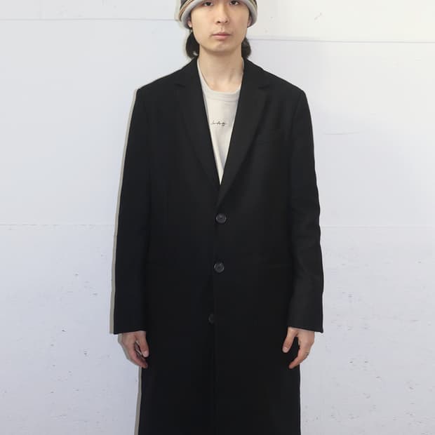 아미 15AW 싱글 브레스티드 Tuskania 울 코트