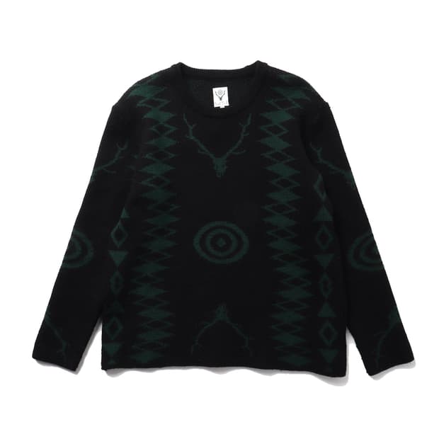 South2 West8 Skull & Target Wool Sweater