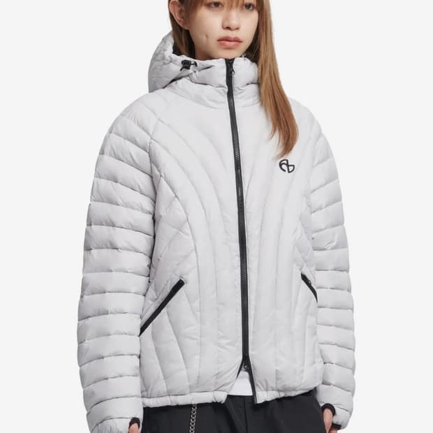 노매뉴얼 라이트 덕 다운 글로시 그레이 M