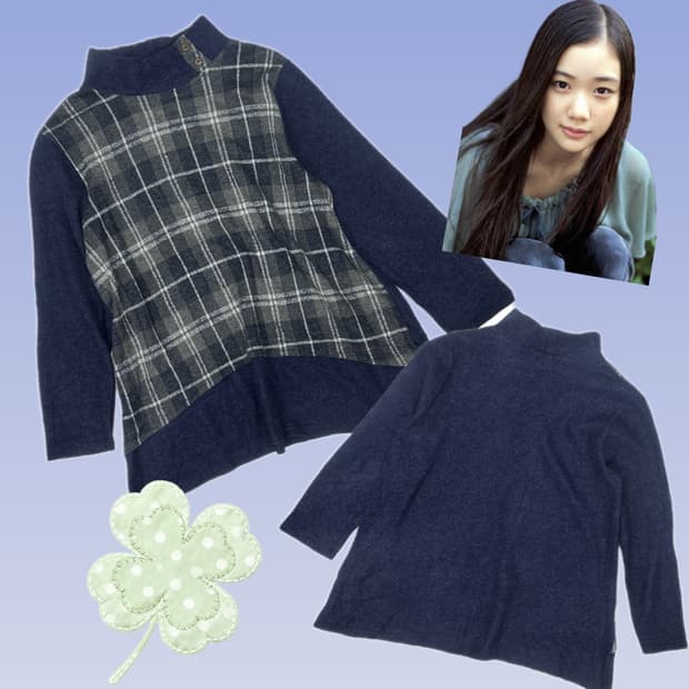 🍀하구미의 그런지 체크 레이어드 티셔츠🍀 히피 에스닉 오리엔탈 빈티지