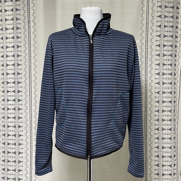 모래하우스 스트라이프 집업