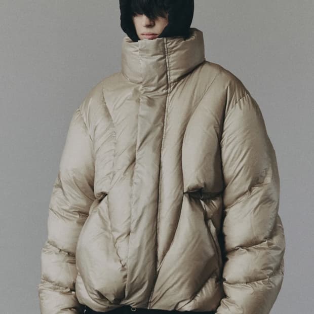 (L) cord 코드 실버베이지 다운 점퍼