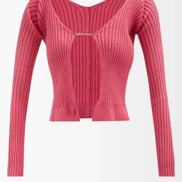 자크뮈스 프랄루 가디건 핑크 새상품 제니가디건 급처