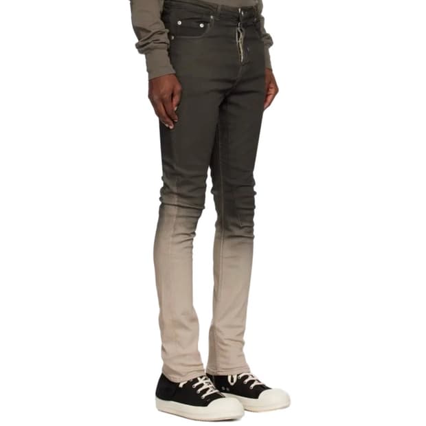 릭 오웬스 DRKSHDW 블랙 & 오프화이트 룩소르 진