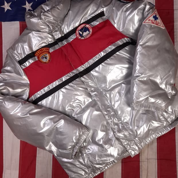 오리지날 신형 랄프로렌폴로 메탈릭 스키클럽 패치 패딩파카