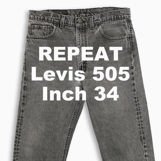 빈티지 리바이스 505 흑청 블랙진 90s USA 34 LV5053642