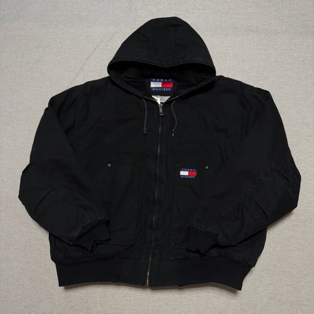 타미힐피거 올드스쿨 후드 워크 자켓