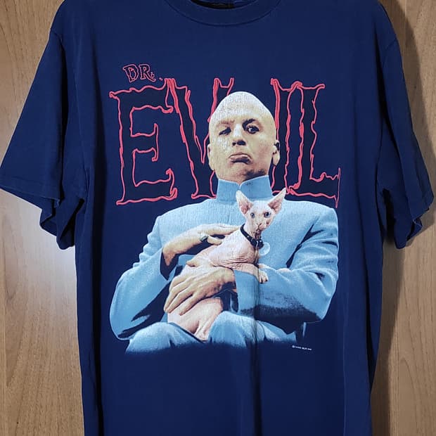 90s 오스틴파워 닥터이블 무비 티셔츠 xl