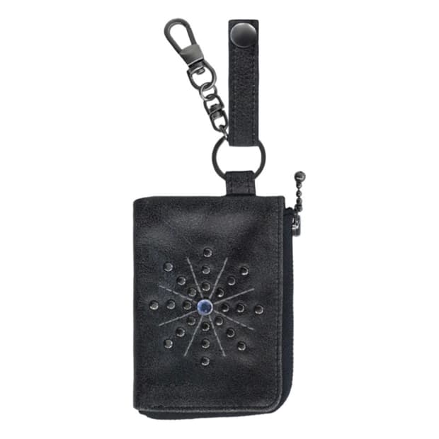 폴리테루 리벳 카드 월렛 블랙