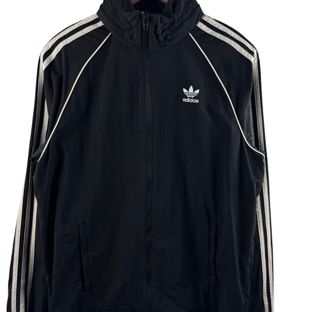 아디다스 검흰 트레포일 바람막이2445