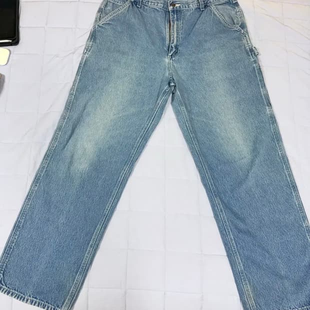 Carhartt 칼하트 가죽탭 빈티지 카펜터 데님 청바지