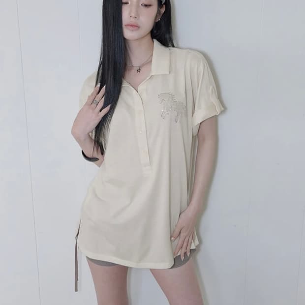 사일프레이 Horse Summer Polo Shirt / Yellow