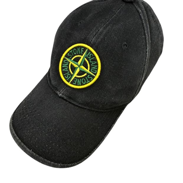 스톤아일랜드 빅로고 자수 피그먼트 볼캡M