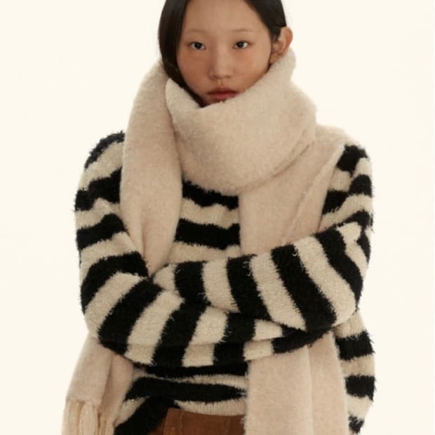 시엔느 스트라이프 포그 니트