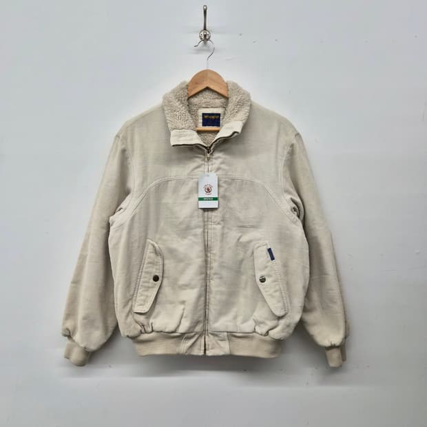 랭글러 코듀로이 뽀글이 털 자켓 아이보리 남성 L