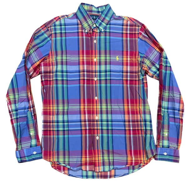 폴로 랄프 로렌의 체크 버튼 다운 셔츠 M