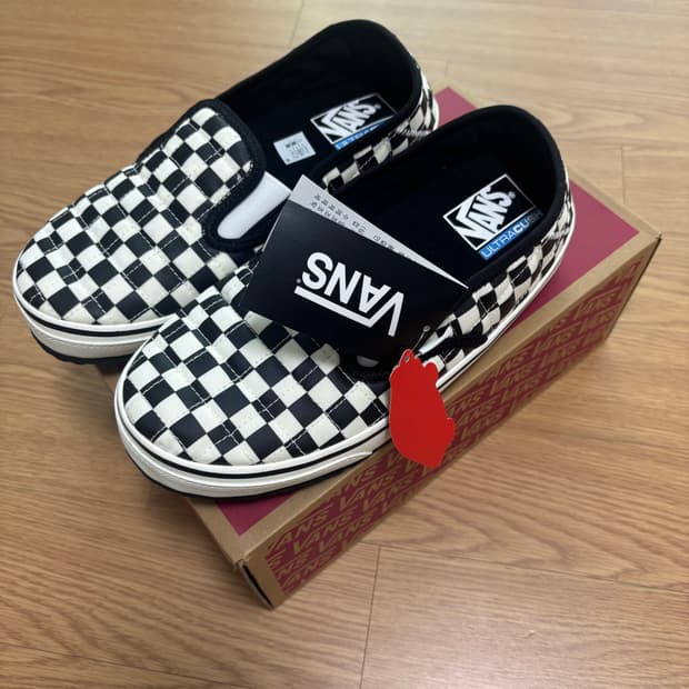 [새상품] 반스 체커보드 방한화