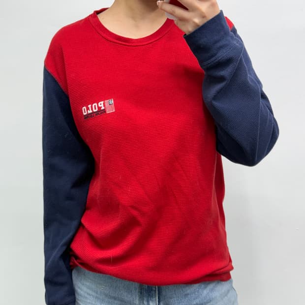 [L] 폴로 와플 니트